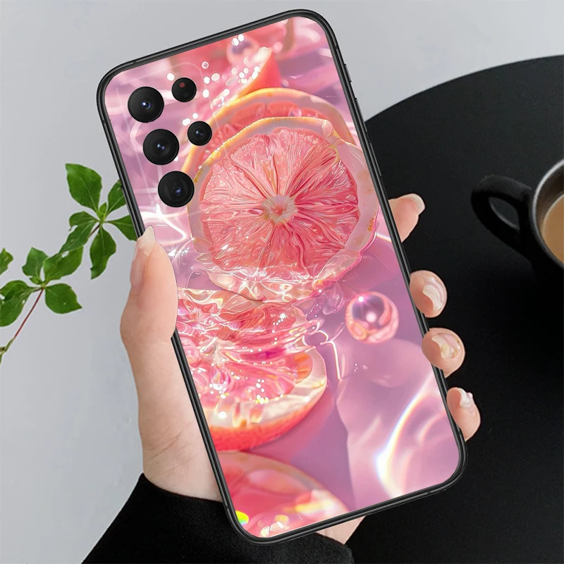 

Phone Case For Samsung A55 A16 A56 A36 A35 A15 A53 A54 A33 A34 A25 A05S A52 A52S A14 A26 A71 Lemon strawberry watermelon