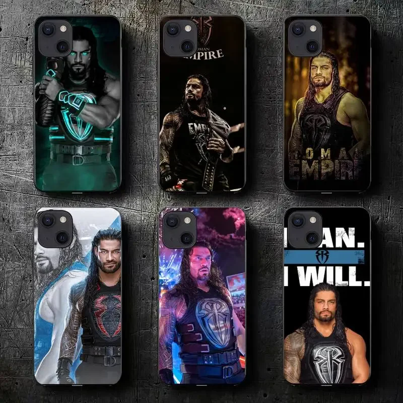 wrestling  star Roman Reigns Phone Case For iPhone 11 12 Mini 13 15 Pro XS Max X 8 7 6s Plus SE XR Shell