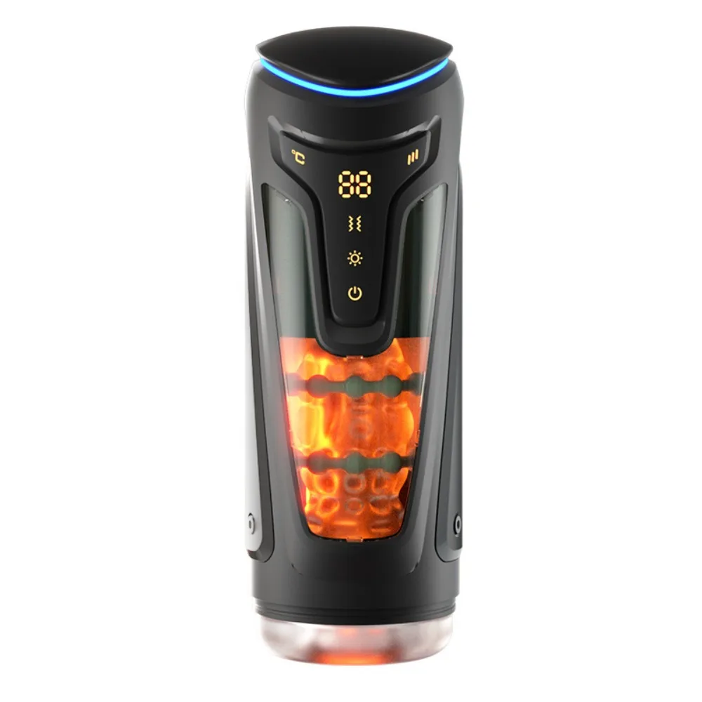 Mens Automatic Heating Masturbator Cup 9 Mode Thrusting Sucking Blowjob Penis Massage Stimulator Pocket Pussy Male Adult Sex Toy
