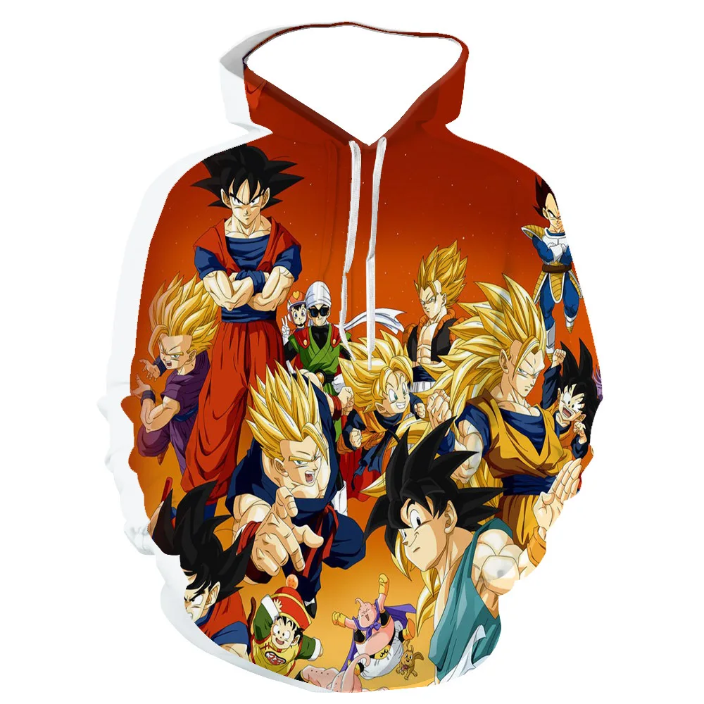 

Dragon Ball Z Hoodie For Kids Boys And Girls 3D Printing Sweatshirt Fashion Loose Long Sleeve Spring Autumn Goku Cool Pullover