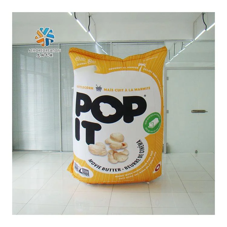 Giant Custom Inflatable Potato Chip Bags Outdoor Promotional Huge Advertising Inflatable Food Bags