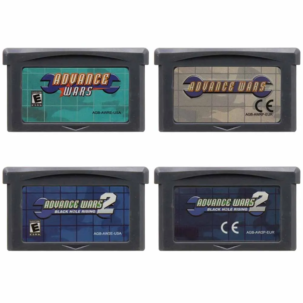 Advance Wars GBA Card 32 Bit Video Game Cartridge Console Card For GBA English Version Advance Wars 2