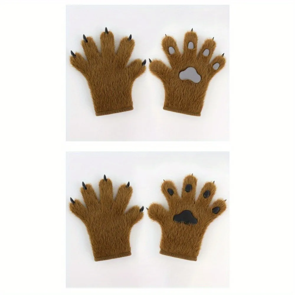 Almohadilla de carne de felpa, accesorios de pata de gato, Cosplay, espectáculo de cómic, pata de gato, dibujos animados, pata de gato hecha a mano, simulación de pata de Animal, guantes