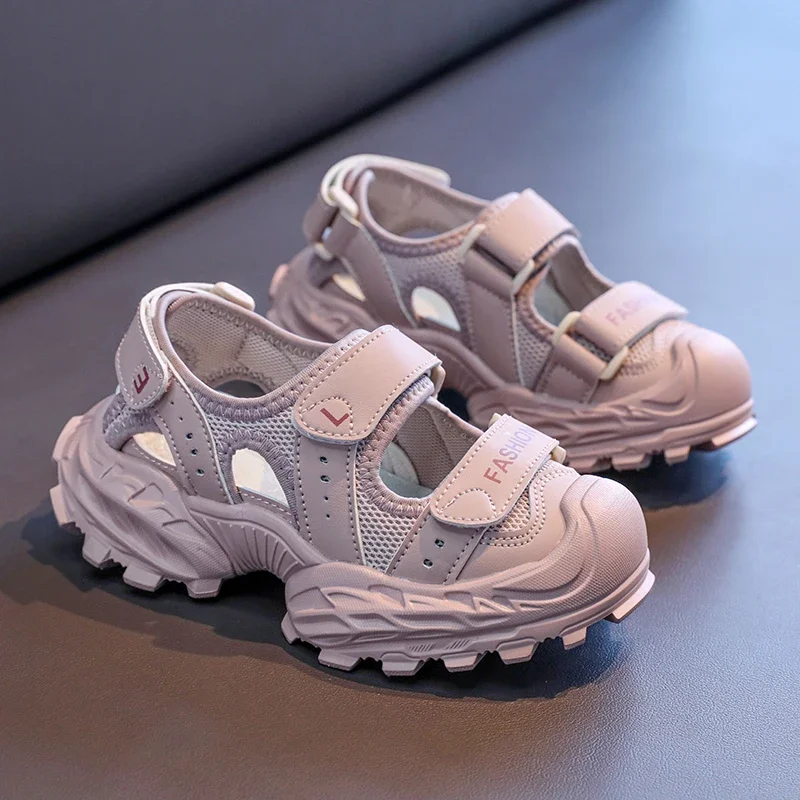 

2025 Children Casual Sneakers for Girls Summer New Fashion Korean Style Soft Bottom Non-slip Cut-outs School Breathable Shoes
