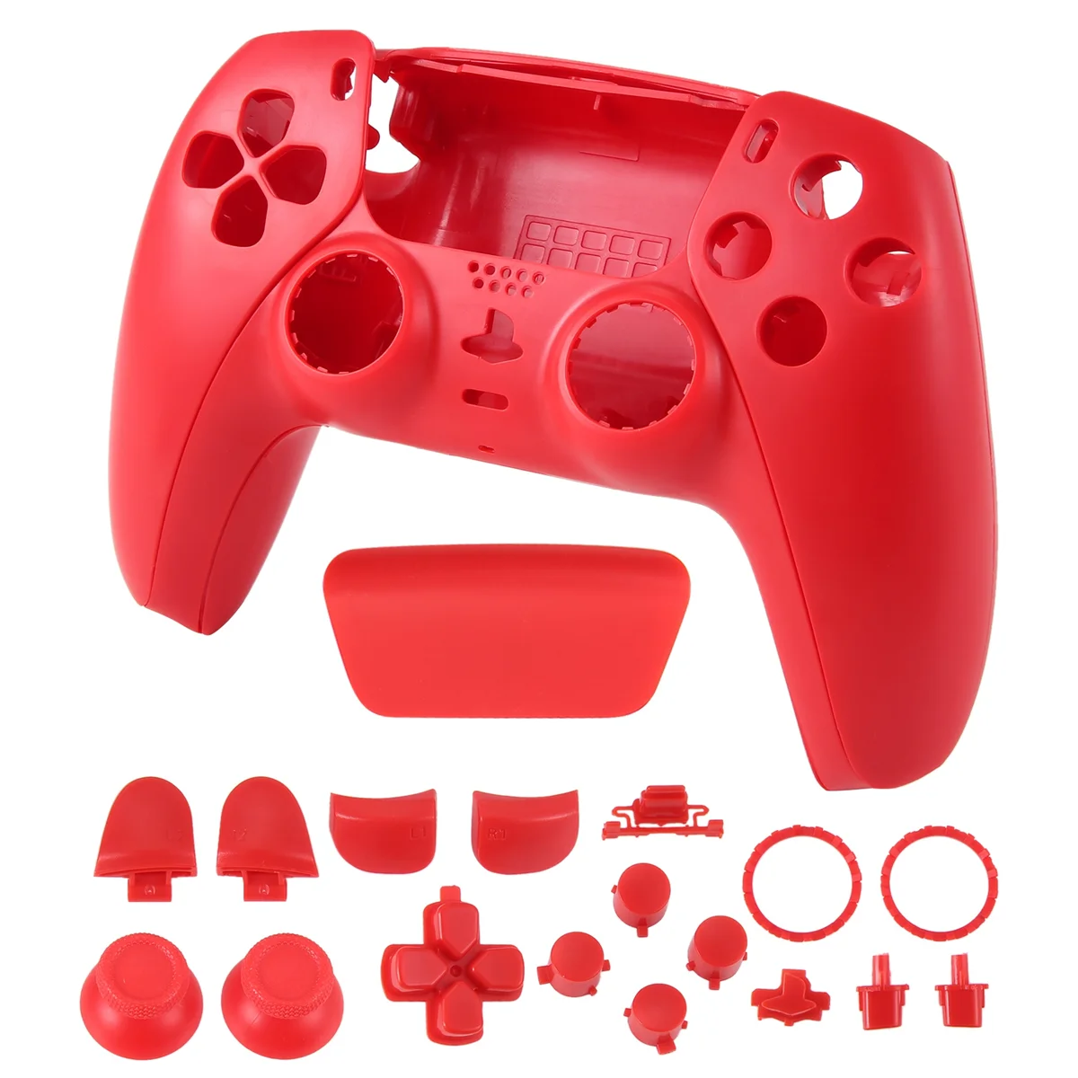 Repair Part for PS5 BDM-010 Controller Housing Shell Game Controller Shell Cover with Buttons Red