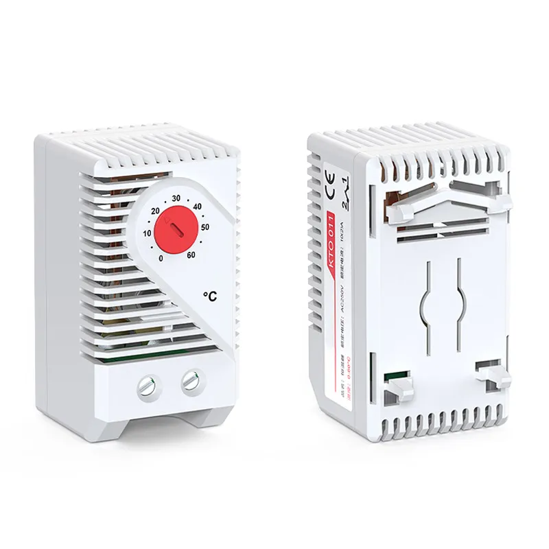 KTS011 NO NC Temperature Controller KTO011 Mechanical Switch Cabinet Thermostat And Humidity Control 0-60℃ AC250V 10A