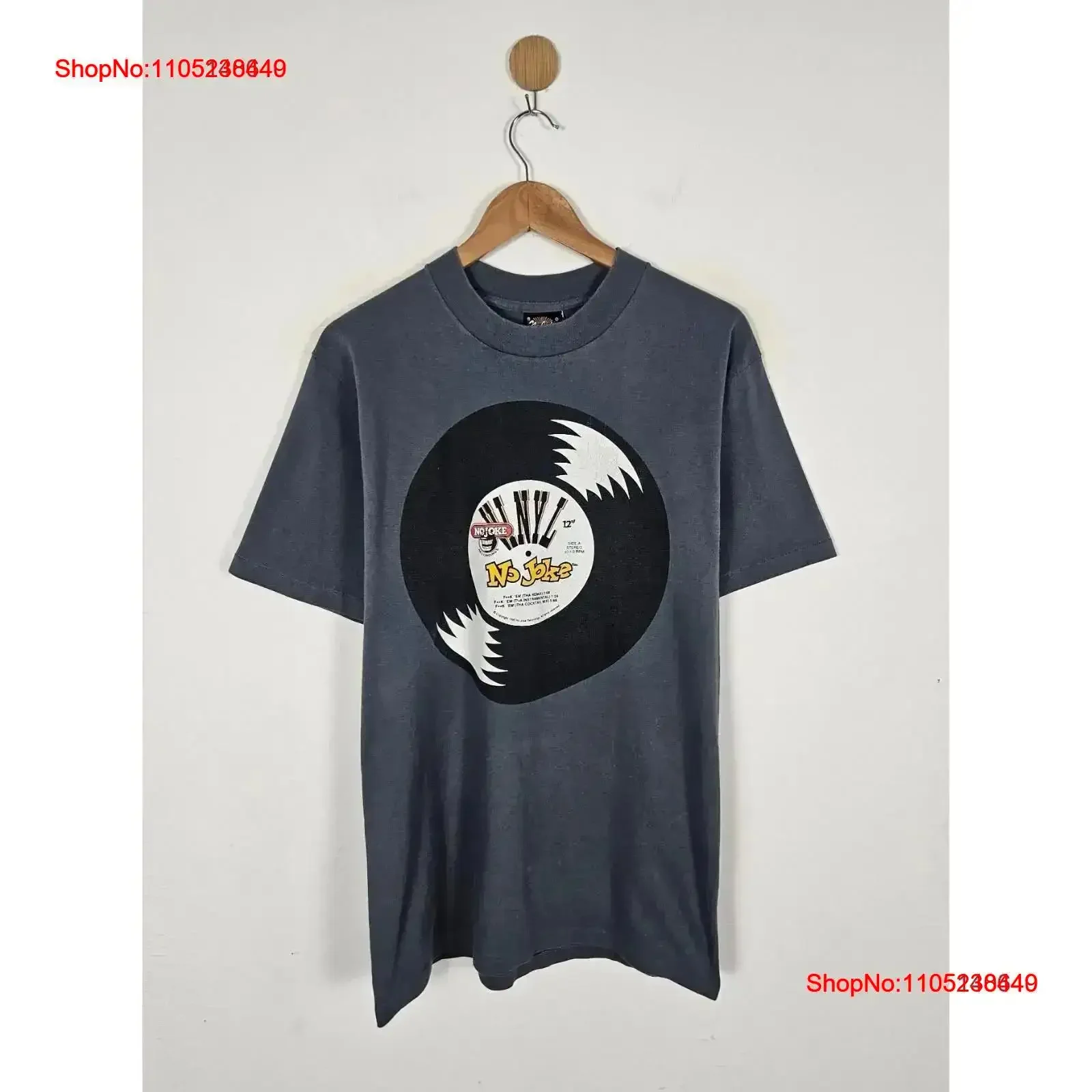 Vintage 90s NO JOKE T Shirt Skate streetwear Washed Casual Versatile graphic Slightly Stylish Stretched Comfortable vintage