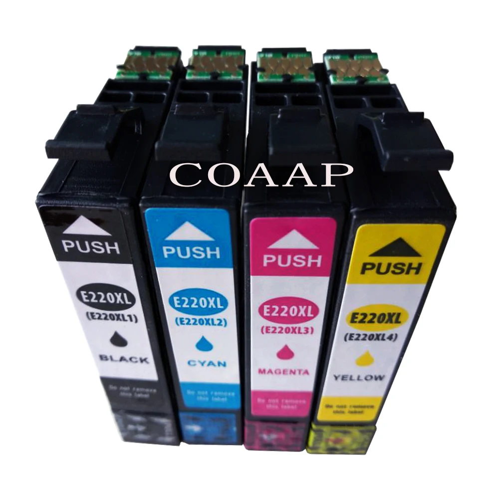 

4 Pack Compatible T220XL 220XL Ink CARTRIDGE FOR Epson WorkForce WF-2760 WF-2650 WF-2630 WF-2260 WF-2750 Printer