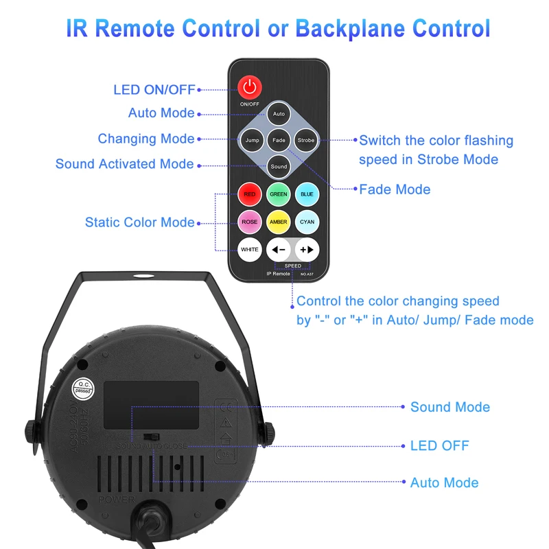 Led Rgb Strobe Lampjes 54 Stks 5050 Led Halloween Party Disco Dj Vakantie Kerst Muziek Club Geluid Geactiveerd Podium Belichting Effect