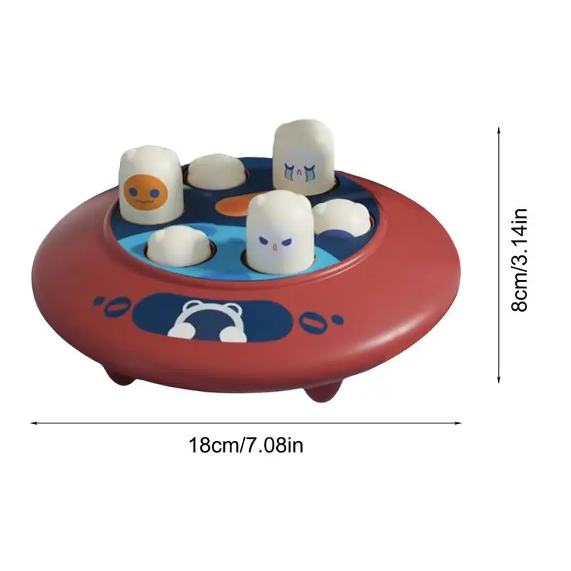 해머 미세 모터 기술 장난감, 우주선 인터랙티브 두드리기 장난감, 조기 발달 장난감, 소년 소녀용 재미있는 장난감