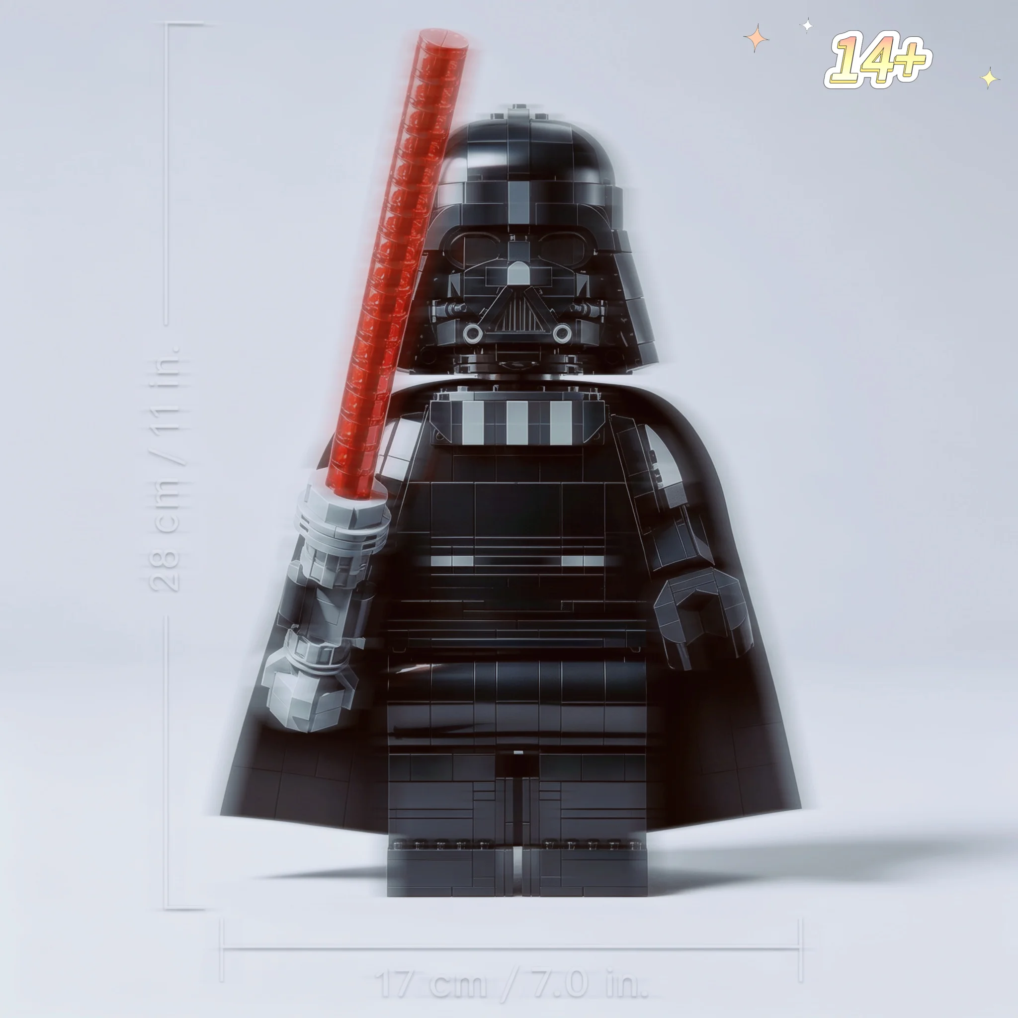 Space Wars, 1028 Piezas, Minifigura de Darth Vader, Minifigura Negra, Bloques de Construcción, Modelo de Ensamblaje, Juguetes para Adultos, Regalos de Navidad