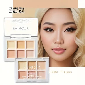 Concealer Sembilan Warna Jerawat Jerawatan Cetak Lingkaran Mata Gelap Celah Air Mata Warna Kulit Cerah Bertahan Selamanya 10 nada penjualan terbaik - №