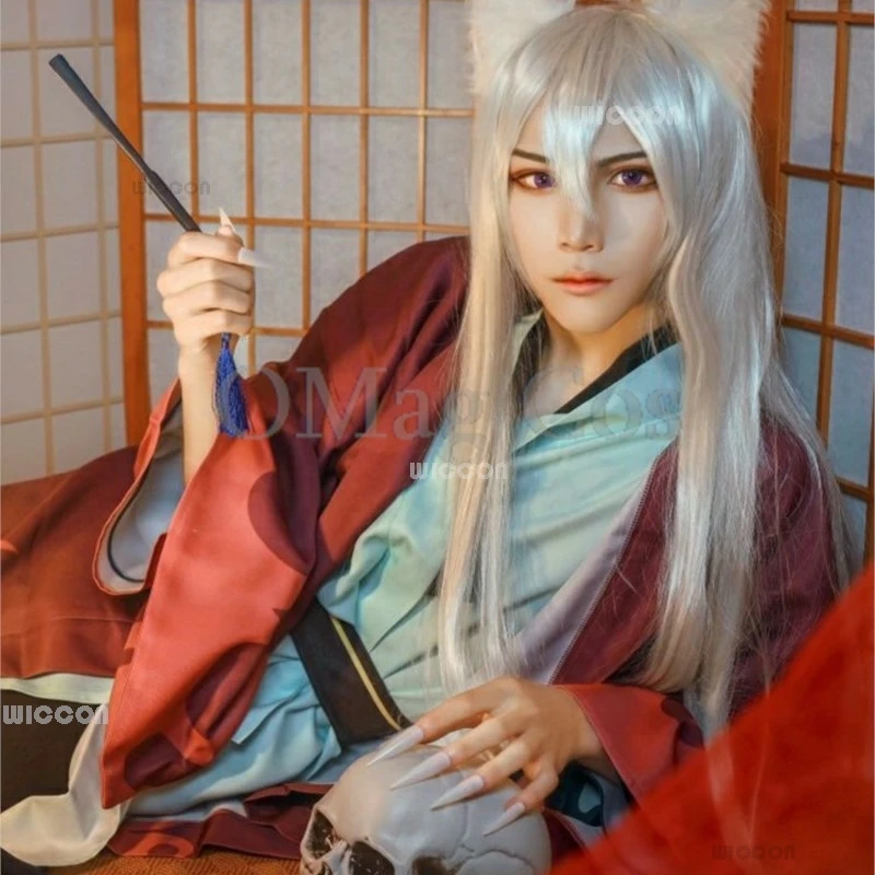 Tomoe Cosplay Costume Wig Ear Tail Anime Cos Kamisama Kiss Hajimemashita Cosplay Japanese Kimono Outfit Halloween Uniform Suits