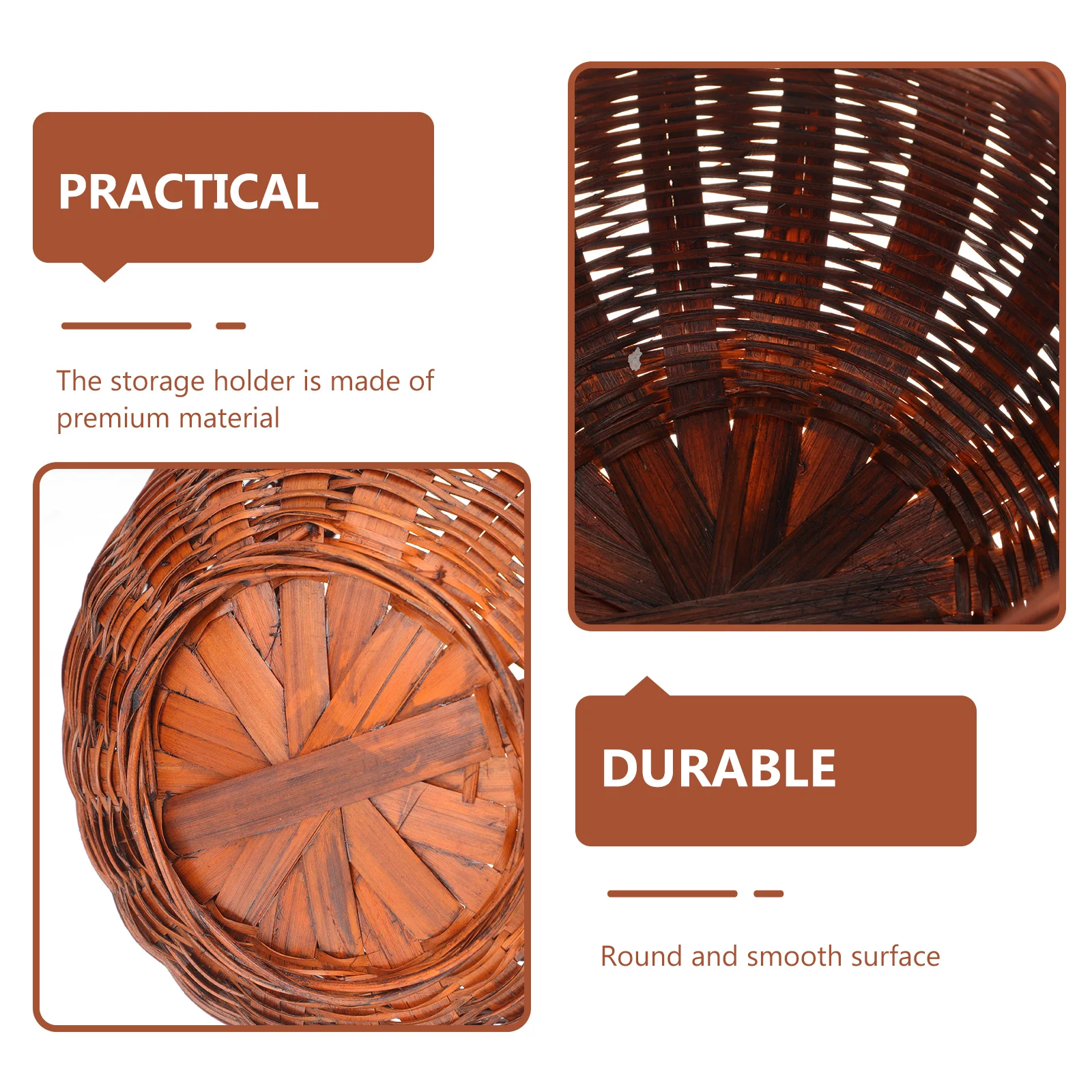 Pumpkin Holder Retro Storage Basket Multi function Wear resistant Daily Use Fruit Basket Household Rattan Container
