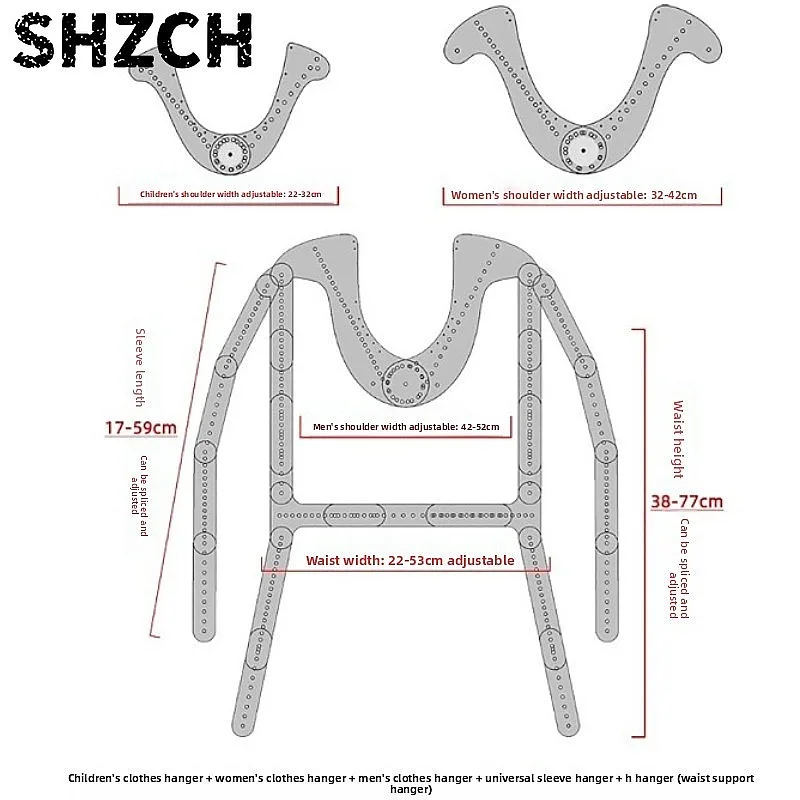Transparent Clothing Hanger for Photo Shooting White Background Garment Display Stand