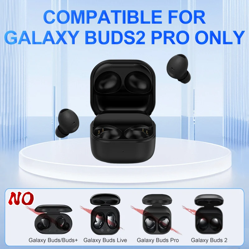 صندوق شحن بديل لهاتف سامسونج جالاكسي بادز 2 برو مع صندوق شحن ضوء المؤشر LED 450 مللي أمبير/700 مللي أمبير في الساعة علبة شاحن بطارية #4