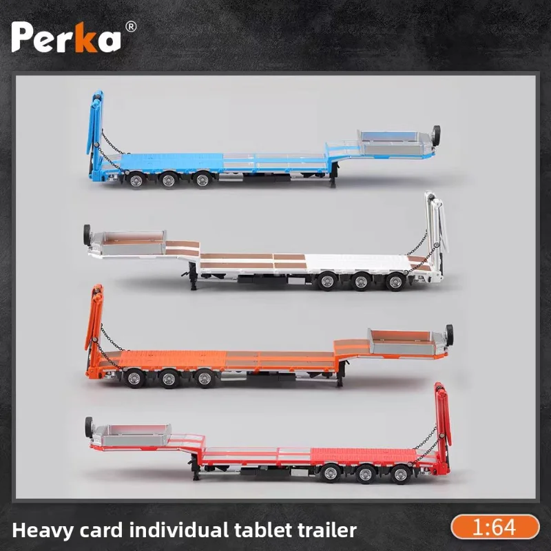

Литая под давлением Perka масштаб 1:64, одиночный бортовой контейнерный грузовик, тяжелый прицеп, транспорт, модель автомобиля из сплава, Коллекционная игрушка, подарок, сувенир