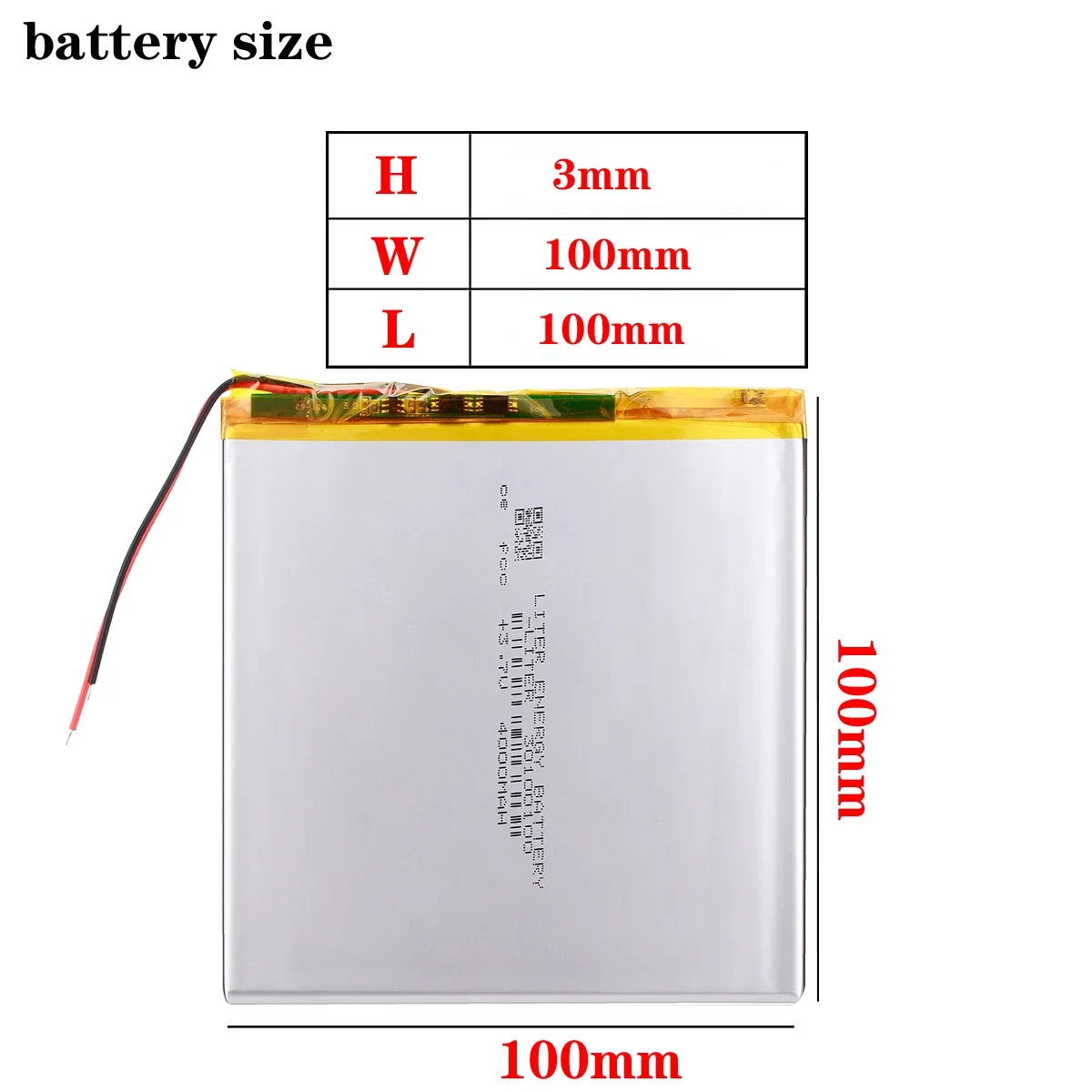 30100100 3.7V 4000mAh lithium polymer battery For Tablet PC Ainol Aurora texet TM-7858 ТМ7838 lrbis TZ 871,Dexp L180