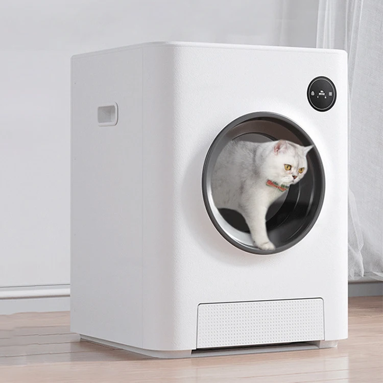 Wholesale Smart Pet Cleaning Automatic Cat Toilet Products Large Space Box Self-cleaning Closed Cat Litter Box