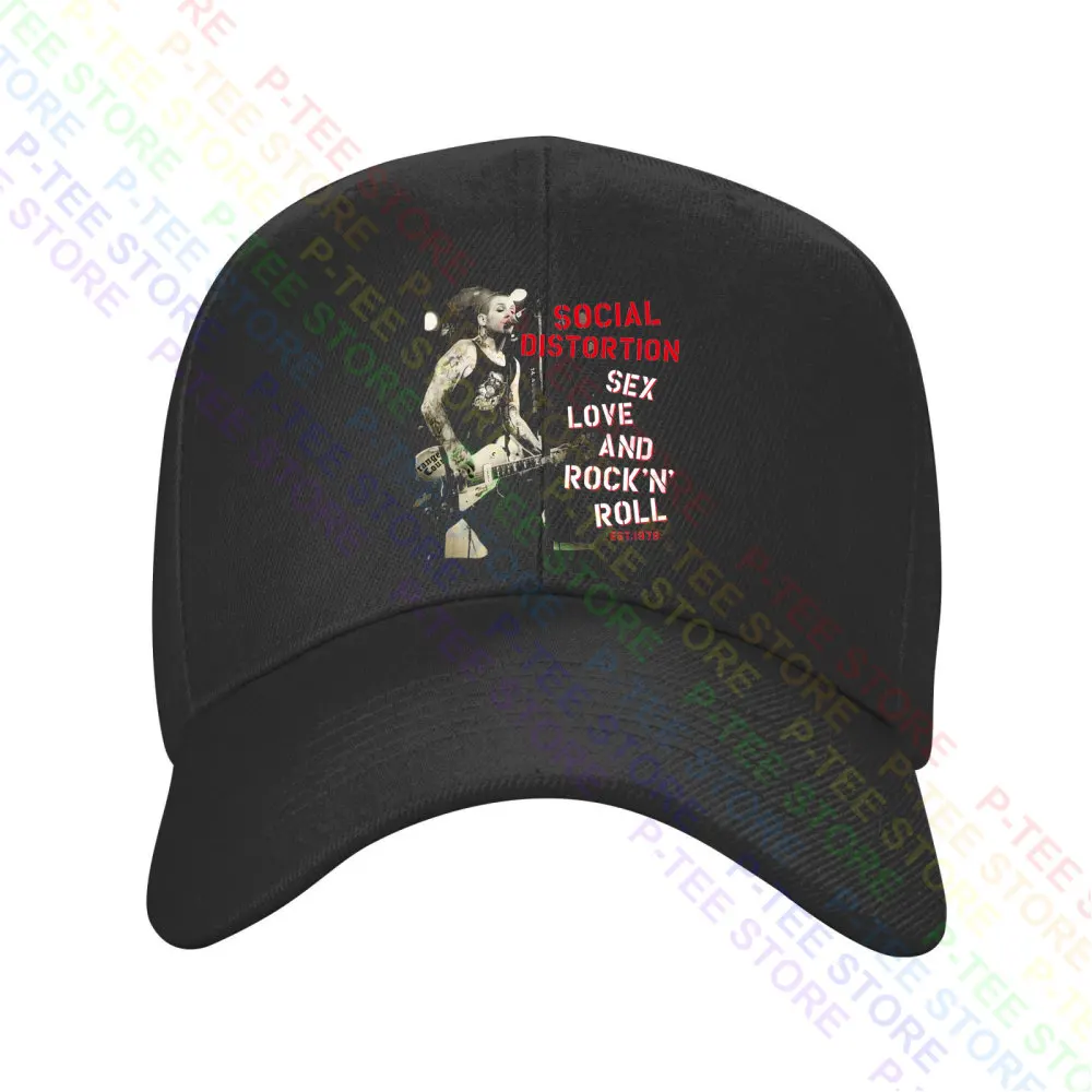 Social Distortion Se-X, Love And Rock N' Roll Baseball Cap Snapback Caps Knitted Bucket Hat