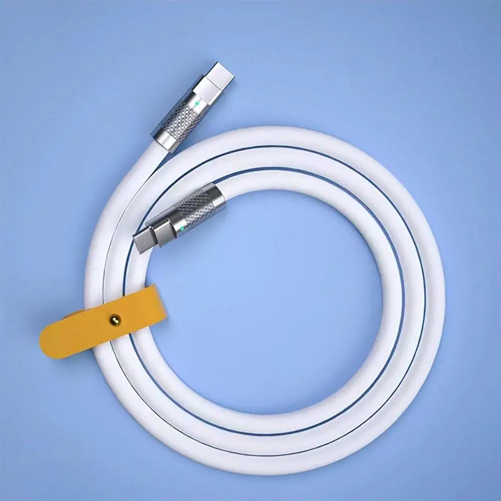100W Fast Charging Cable 1M 1.5M 2M Type-C To C PD Type C Cable Liquid Silicone Versatile Compatibility Type-C Charger Cable