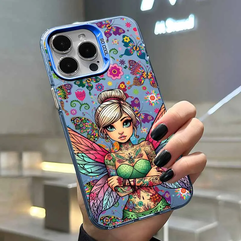 ديزني تينكر بيل لسامسونج A56 A55 A54 A53 A52 A51 A36 A35 A34 A33 A32 A31 A26 A25 A24 A23 غطاء فوندا الملونة