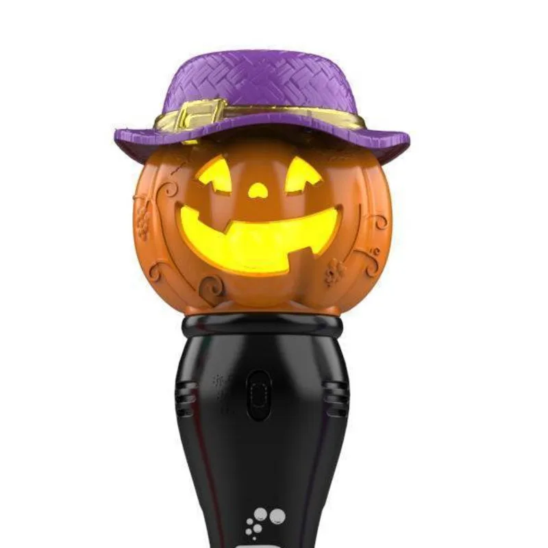 Halloween Volautomatische Lichte Muziek Bubble Gun Pompoen Sneeuwpop Bubbels Stok Machine Party Speelgoed Kinderen Verjaardagen Geschenken