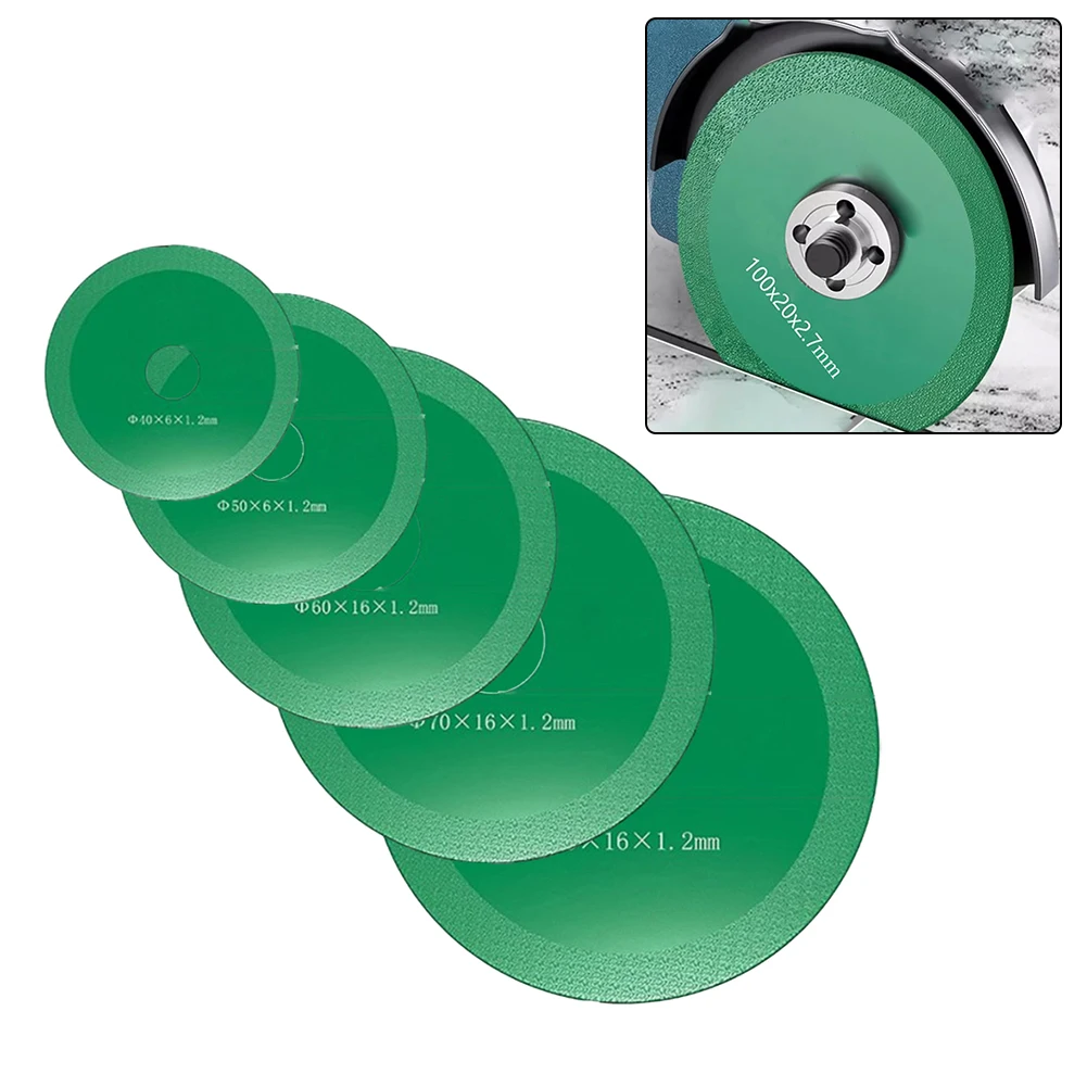 1pc 40-80mm Glass Cutting Discs Saw Blade For Drywet Cutting Marble Polishing Angle Grinder Power Tools Accessories