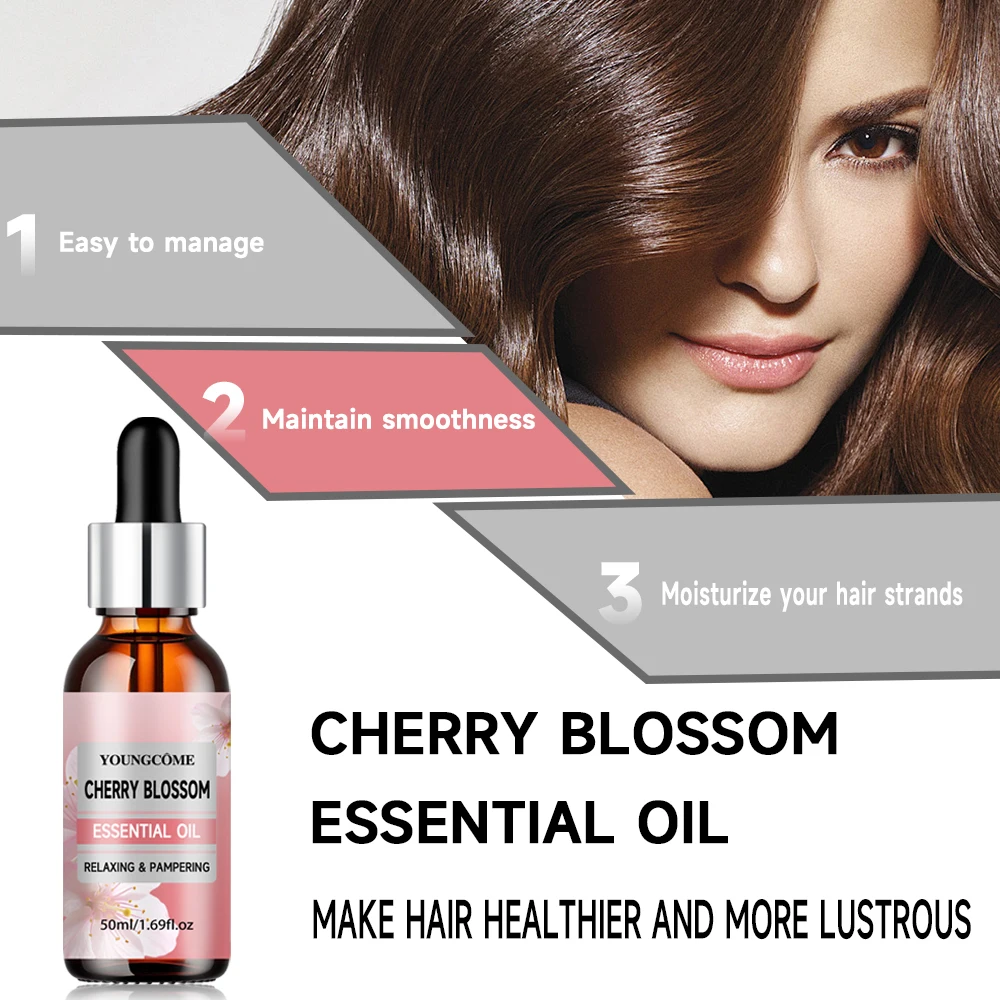 YOUNGCOME Sakura Blossom Massage Oil Repairing Moisturizing Nourishing Brightening Skin Facial Cream Anti-Aging Face Skin Care