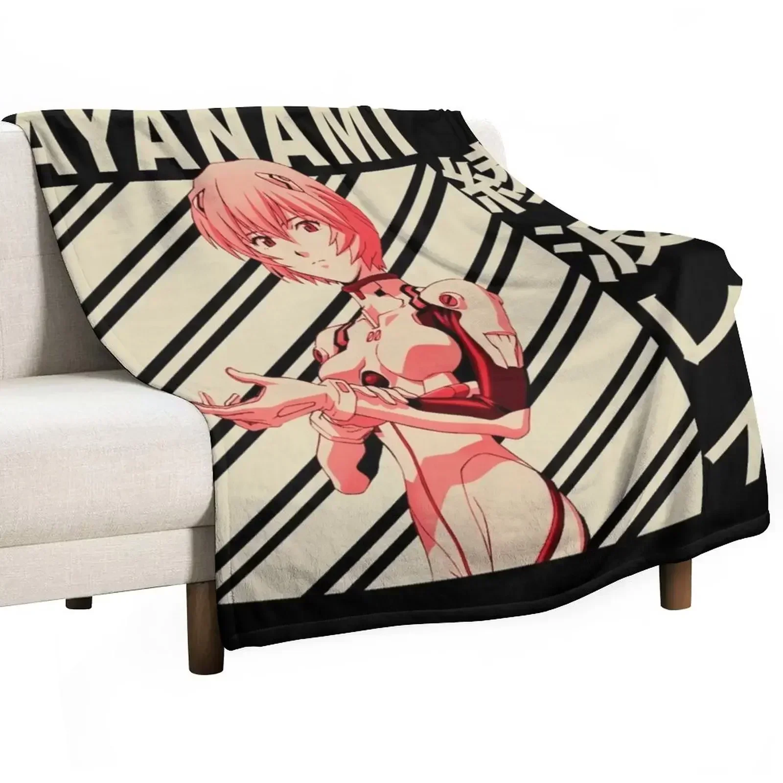 Rei ayanami - Vintage Art Throw Blanket Multi-Purpose Baby Blankets