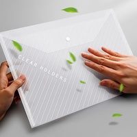 30pcs Durable A4 Size Document Pouches with Secure Buckle Closures , Office and School Organizer Bags for Files & Papers