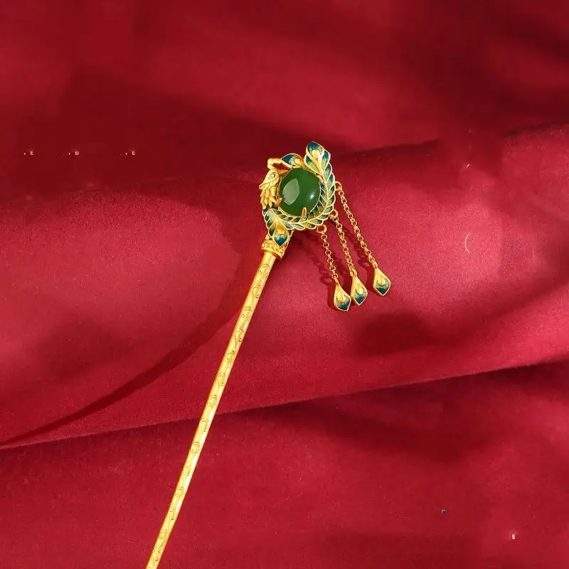 

‌ Заколка для волос «Фенікс Бужоу» в стиле запретного города, аксессуары для волос ханьфу, неокитайский минималистичный культурный подарок, креативное украшение ‌