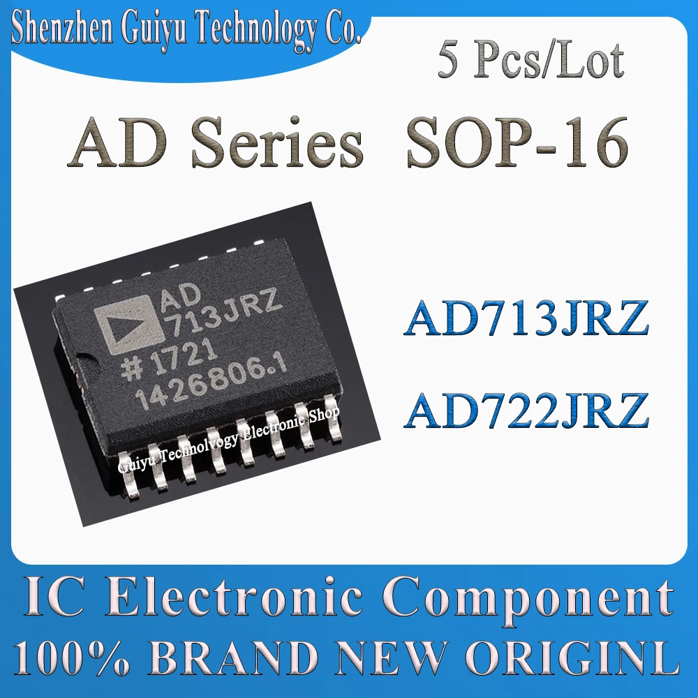 5 Pcs/Lot AD713JRZ AD722JRZ AD713JR AD722JR AD713J AD722J AD713 AD722 AD SOP-16 IC Chip