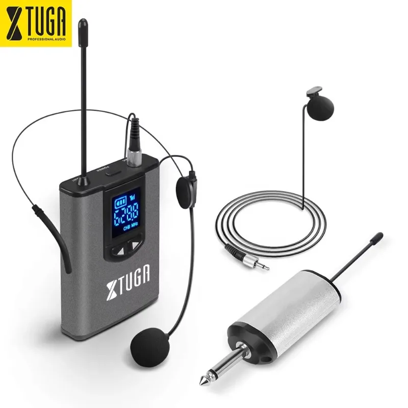 wholesale-potable-metal-lapel-headset-wireless-uhf-hidden-microphone-system