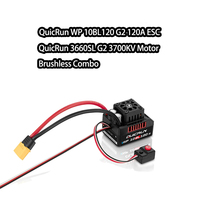 HobbyWing G2 Motor Brushless Combo QuicRun WP 10BL120 G2 120A ESC 3652 3660 for 1/10 RC Model Car Buggy Racing Accessories