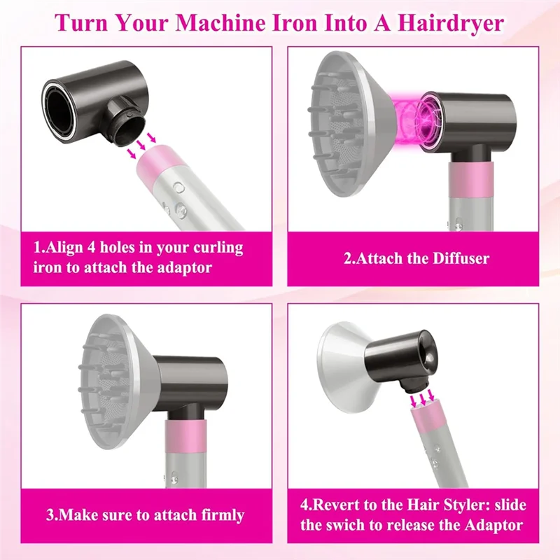 A84G-Styler، محول لـ Dyson لـ Airwrap، مرفق لجزء الاستبدال المتوافق مع Airwrap
