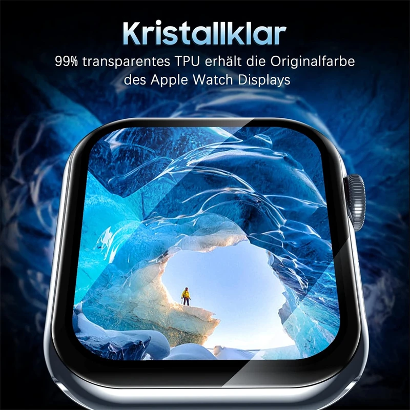 5PCS 하이드로 겔 필름 Apple Watch 46MM 44MM 45MM 42MM 40MM 41MM 49MM 화면 보호기 Apple Watch 시리즈 Ultra 10 9 8 7 se 6 5