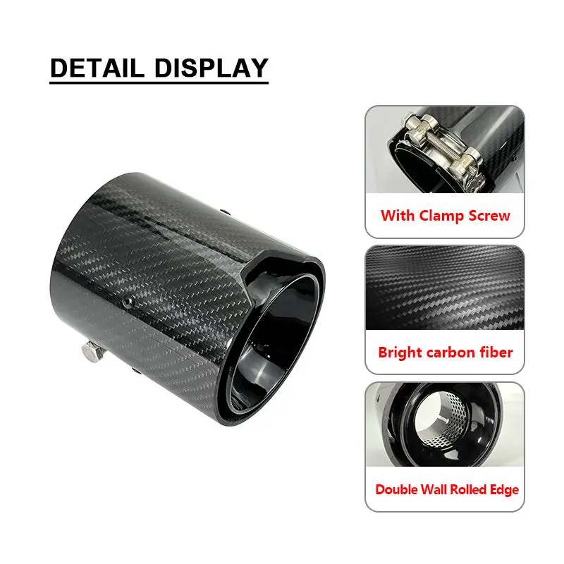 High Quality Exhaust Pipes For M3 G80 M4 G82 G83 Carbon Fiber Muffler Tail Tip Accept Customize For BMW