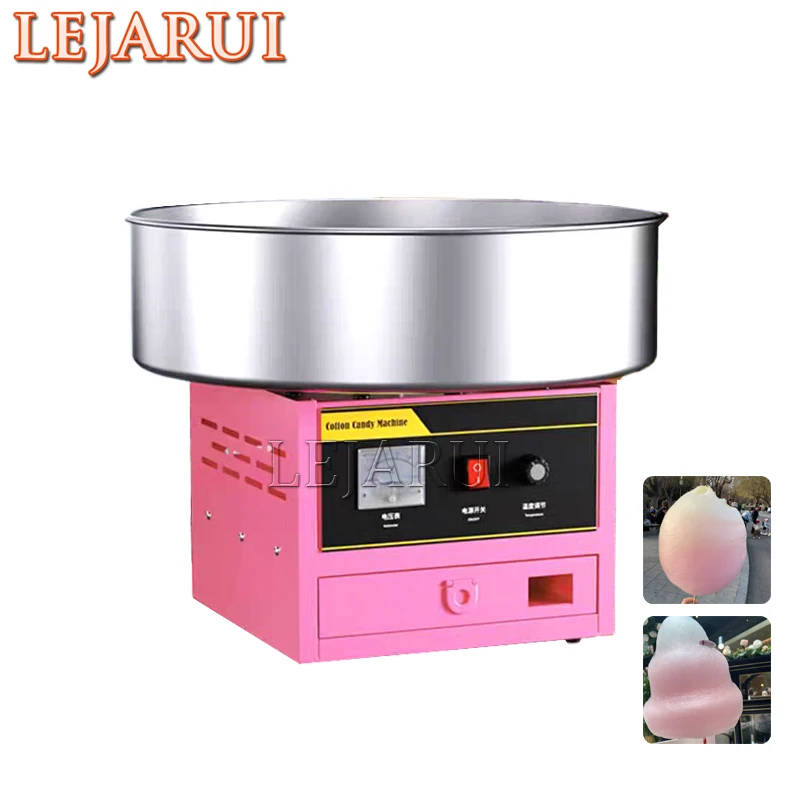 1000W Electric Cotton Candy Machine Commercial Candy Floss Maker With Stainless Steel Bowl Sugar Scoop