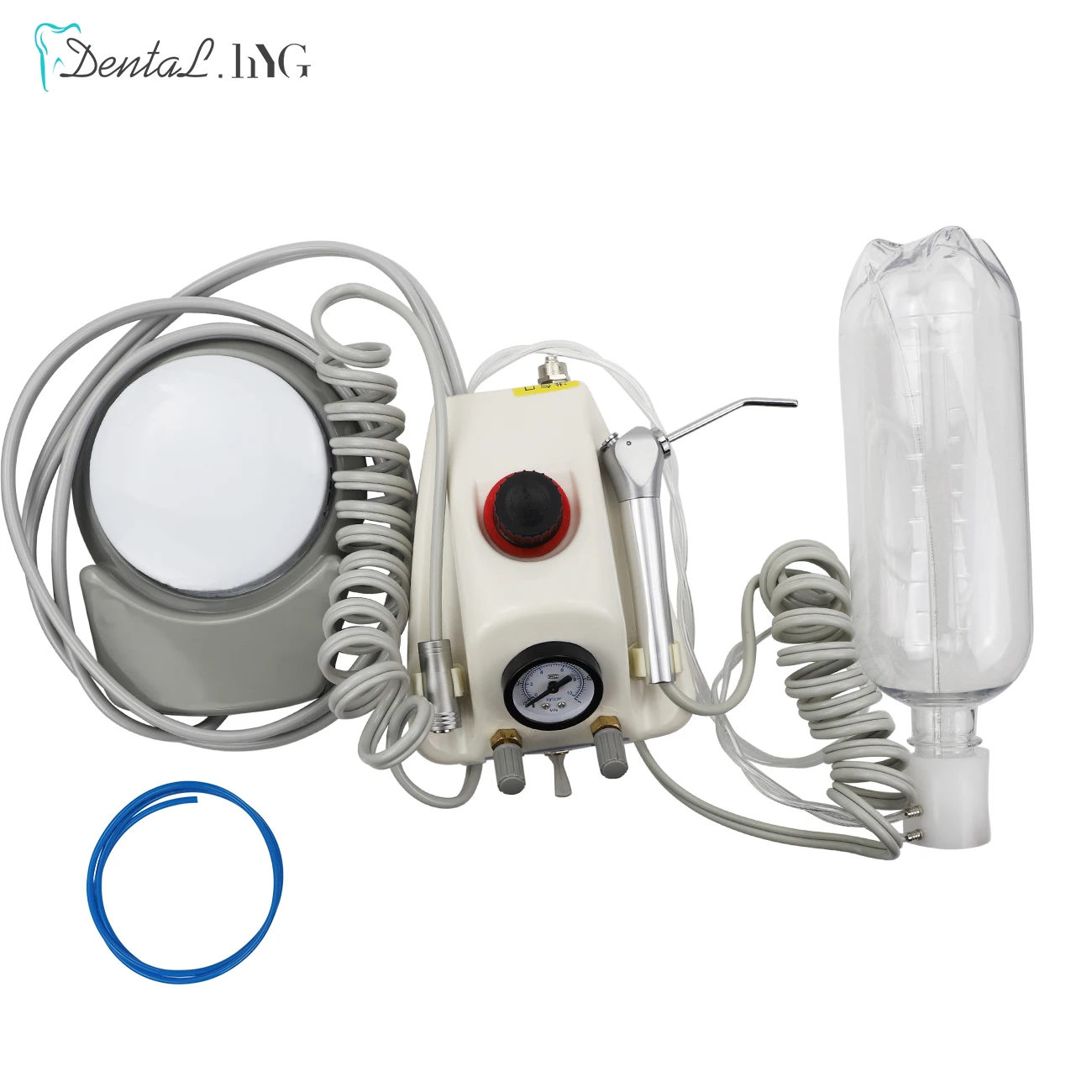 Portable Dental Turbine Unit Work With Air Compressor 3 Way Syringe 2/4 Holes Teeth Whitening Dentistry Equipment Polishing Tool