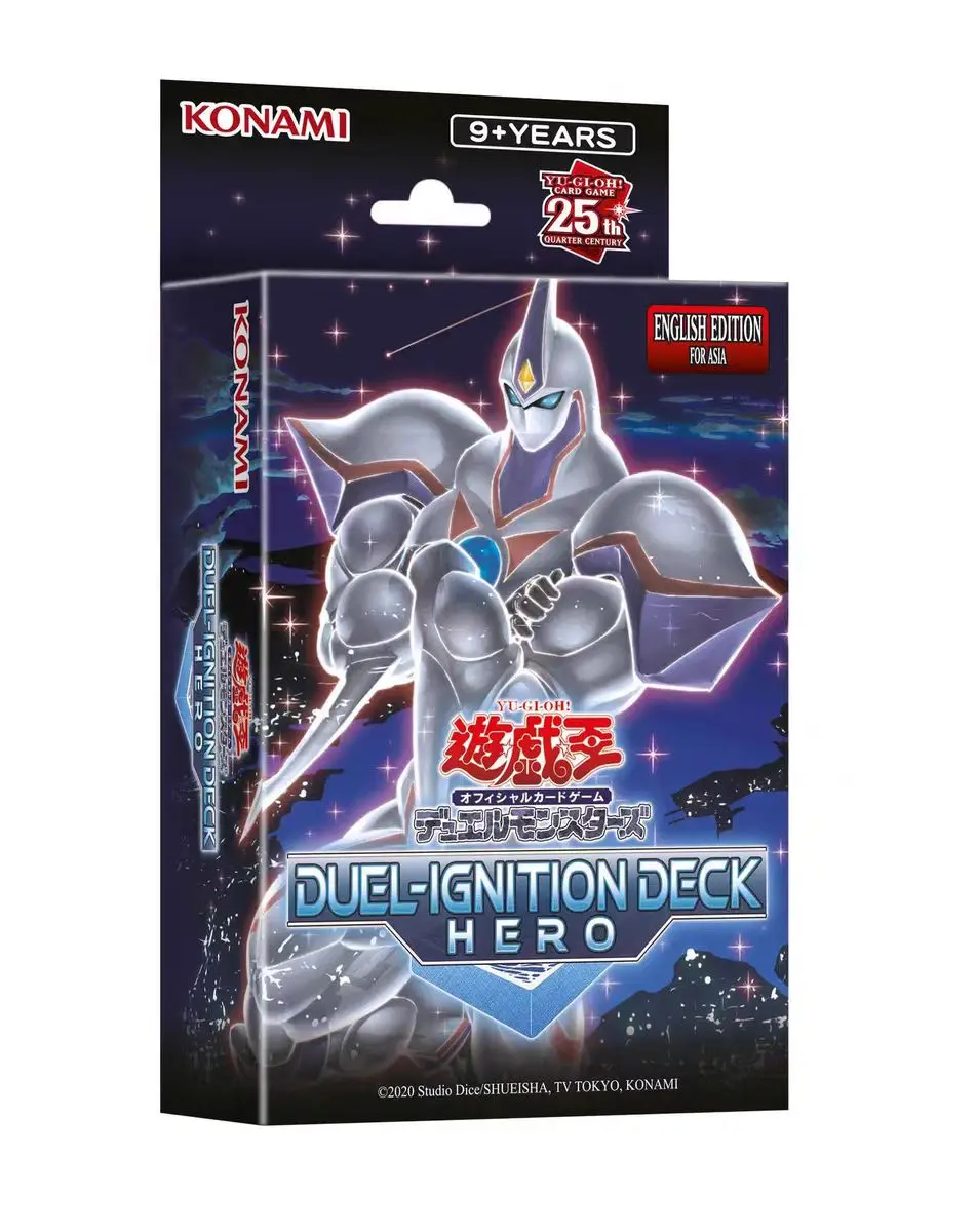 NEW 2Pcs Yugioh  Duel Monsters Duel Ignition Deck Swordsoul Hero DI01 DI02 Asian English Collection Sealed Booster Box