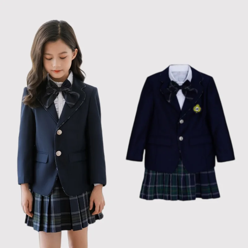 

Kids Photograph Dress Child Graduation Ceremony Set Children's England Style School Uniforms Costume Boys Girls Party Dress