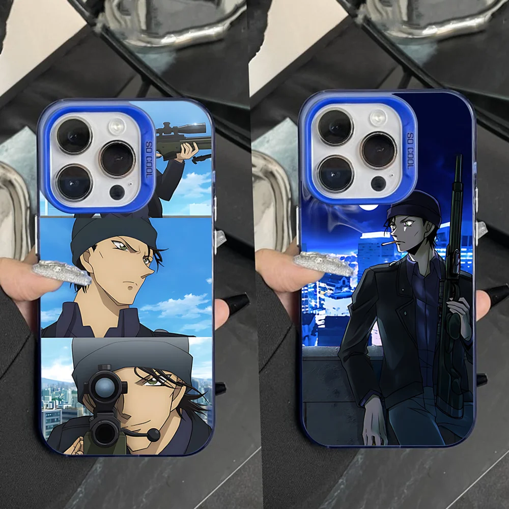 

Anime Shuichi A-Akai Phone Case For iPhone 16,15,14,13,12,11,Pro,Max,Plus,Mini,XS,SE Anti Fall Blue Matte Hard Bumper
