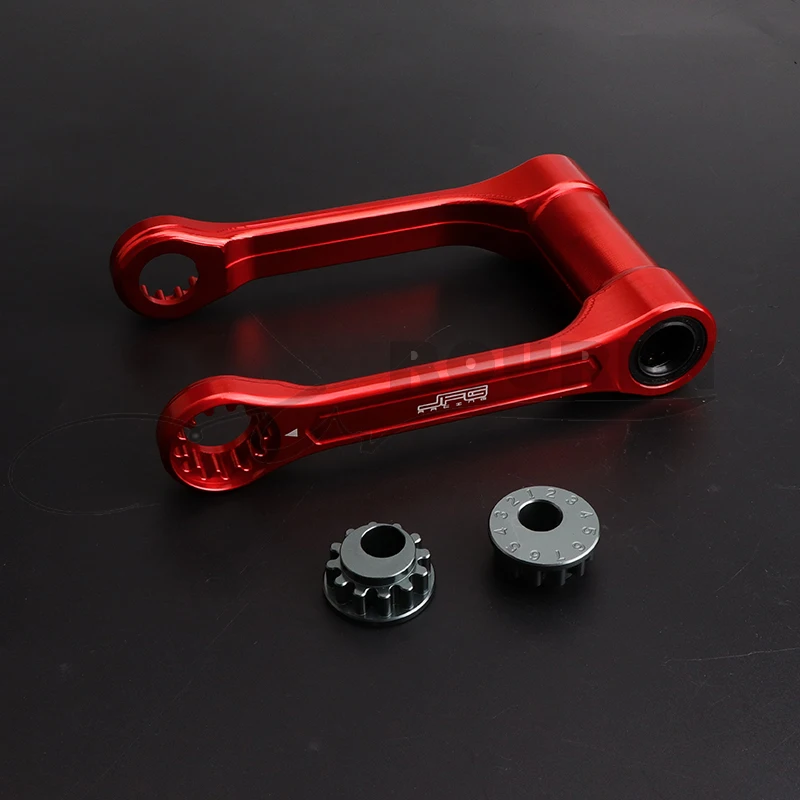 red Motorcycle Rear Shock Suspension Linkage Triangle Lever Adjustable Lowering Link For Honda CRF250L 2013-2020