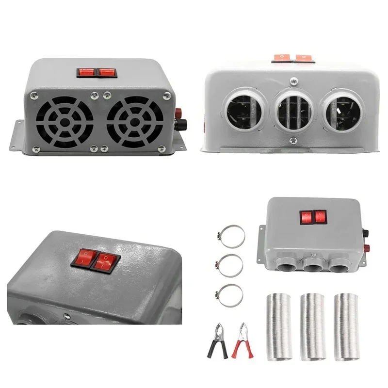 800W Car Heater Electric Cooling Heating Fan 12V 24V Electric Dryer Windshield Defogging Demister Defroster For RVs Trucks Boat