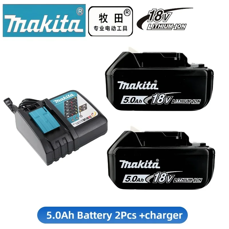 

100% Genuine Makita 18V 5000mAh battery,For bl1850b bl1860 BL1850 bl860 bl1830 bl1815 bl1840 LXT400 Makita tools drill battery