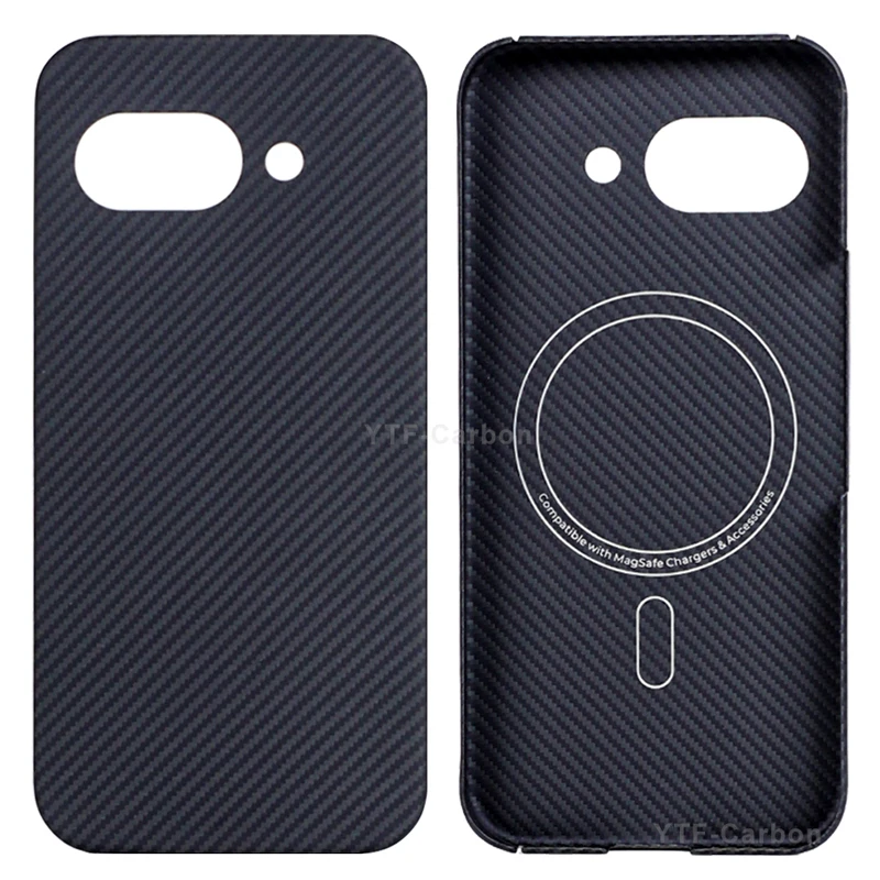 Etui magnetyczne YTF do Google Pixel 10A 9A, etui na telefon z włókna aramidowego, magnetyczne, cienkie, luksusowe etui ochronne z kevlaru do 10A i 9A. — zdjęcie produktu 7
