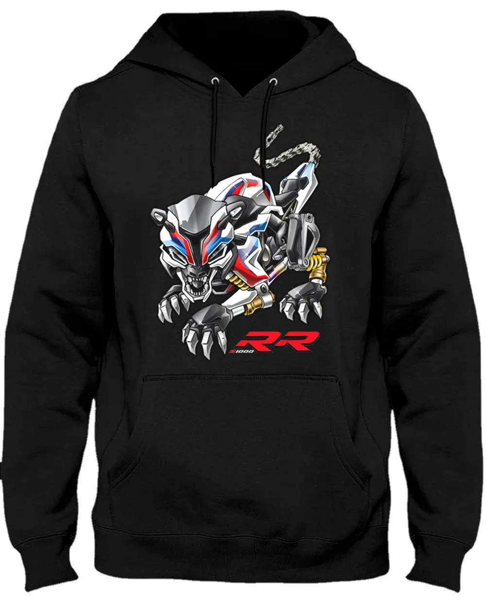 

Classic German Motorcycle S1000RR Panther Inspired Pullover Hoodie New 100% Cotton Comfortable Casual Mens Clothes Streetwear