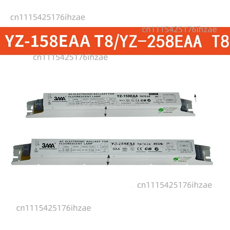 3AAA YZ-158EAA YZ-258EAA T8/TC-L 220V 2*58W 2*55W T8 Electronic Ballast For T8 Fluorescent Lamp Advertising Light Box Rectifier