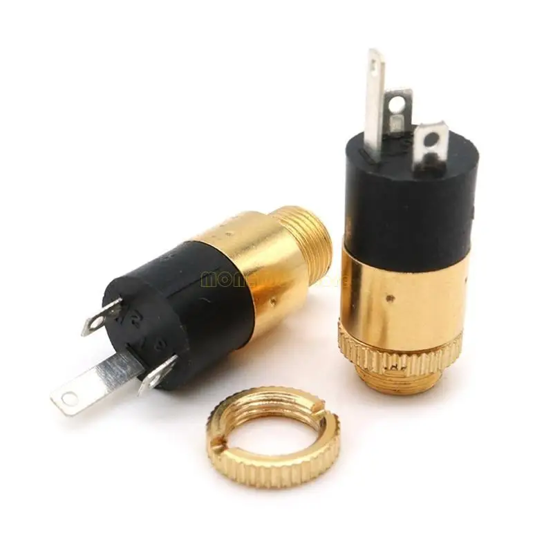 F62C 1/5/10 Pack PJ392 Stereo 3.5mm Video Socket Stereo Solder Panel Mount Connector Headphone Connector